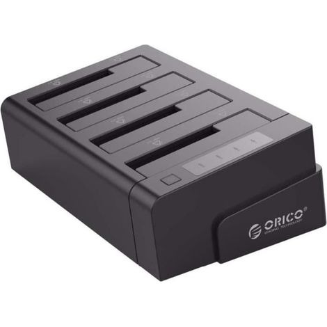 ORICO Boîtier Externe pour Disque Dur 2,5" / 3,5", Station d'accueil, duplicateur, Double Baies, USB 3.0, SATA III 6 GB/s, (1/4)