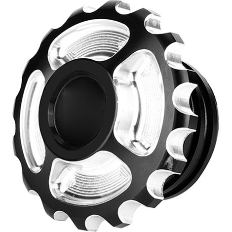 Tapón de depósito de combustible de motocicleta de aluminio mecanizado CNC - Compatible con Harley Davidson 883 1200 48 - Accesorio modificado de alta densidad (1/4)