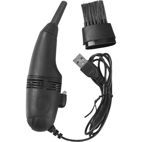 Aspirateur portable pour ordinateur, clavier, ordinateur portable, voiture, rechargeable par USB, mini aspirateur à main compact, collecteur de poussière (1/3)