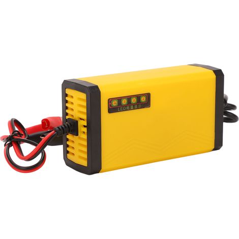 Chargeur Batterie 12V Écran LCD Intelligent Entretien Multiusage Moto Auto (1/5)