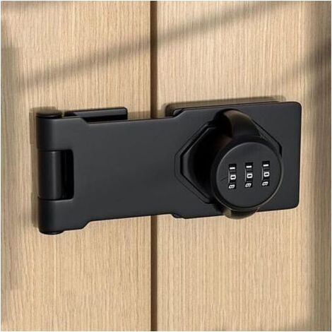 Verrou de Porte à Code en Acier Inoxydable avec vis pour casiers d'école ou de Maison, remises, armoires, Rails de fenêtre