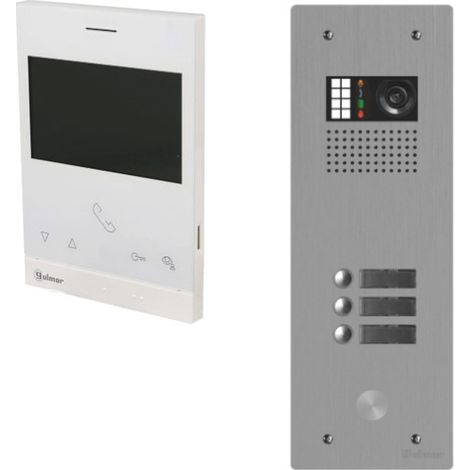 Kit visiophone collectif avec 3 écrans 1 rangée GOLMAR G2+ (1/2)