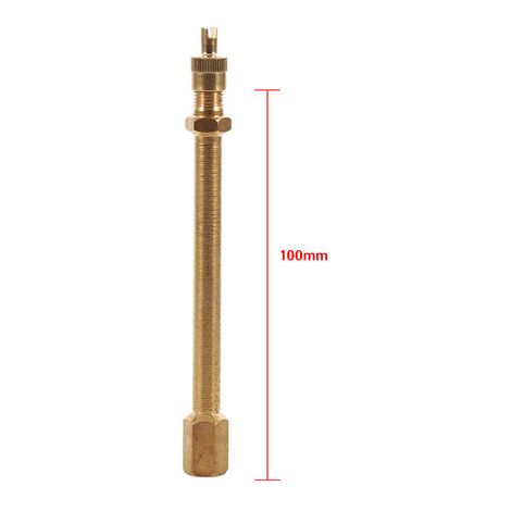 Rallonge de valve pour pneu en laiton 100mm – Gonflage rapide et sécurisé – Compatible avec capteur TPMS – Durable et léger (1/4)