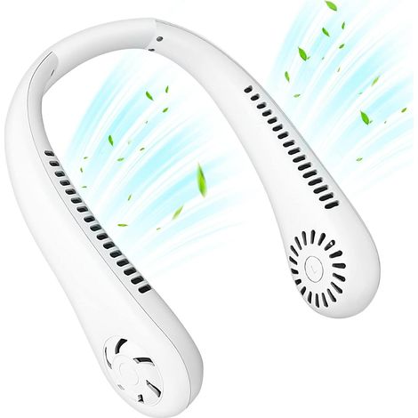 Klingenloser Nackenventilator, tragbarer Mini-USB-Ventilator, besonders starker Luftstrom, leiser, natürlicher Luftstrom, wiederaufladbar (1/5)