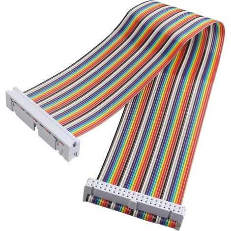 1 Câble GPIO, 40 broches, mâle vers femelle, fil de cuivre, 30 cm, pour Raspberry Pi (1/5)