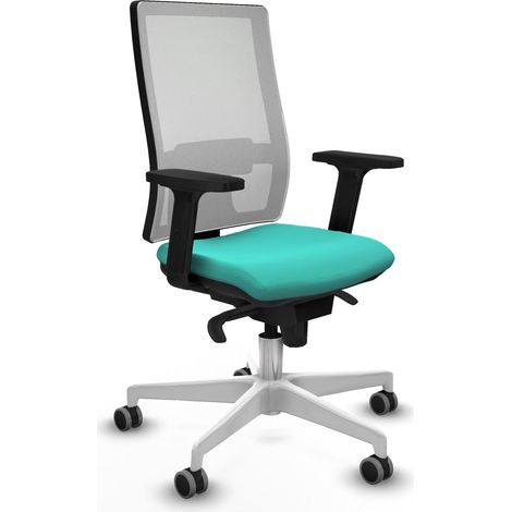 Silla de oficina piqueras y crespo Horna turquesa cuero sintético (1/5)