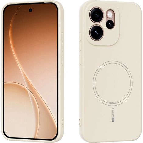 Schutzhülle für Oppo Reno 15 Pro, Silicone Lite, mit MagSafe-Funktion, weiß (1/5)