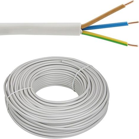 Installationsleitung NYM-J 3 x 2,5 mm² - Farbe grau - Rolle je 50 m