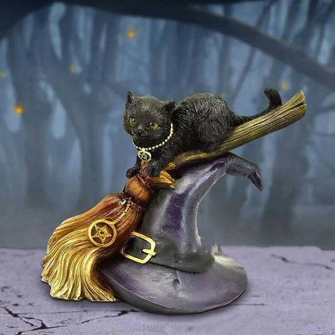 Figurine Chat - Résine - Décoration Intérieure Bureau Étagère - Idéal Pour Amateurs De Chats - Lot De 1 (1/5)