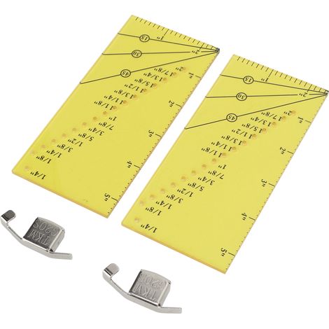 Règle Magnétique Couture en Acier Inoxydable avec Guide de Mesure Jaune (1/5)
