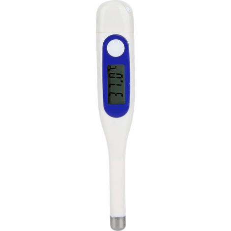 Thermomètre électronique vétérinaire numérique LCD pour animaux (bovins, ovins, chevaux, porcins, chiens). (1/5)