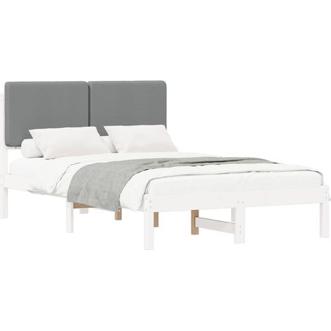 Maison Exclusive - Estructura de Cama con Cabecera Tapizada Gris