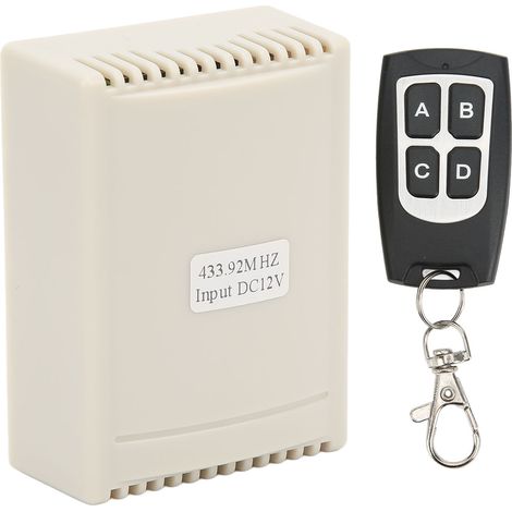 Kit de commutateur de télécommande de relais sans fil, Kit de contrôleur à 4 canaux 12V pour l'industrie