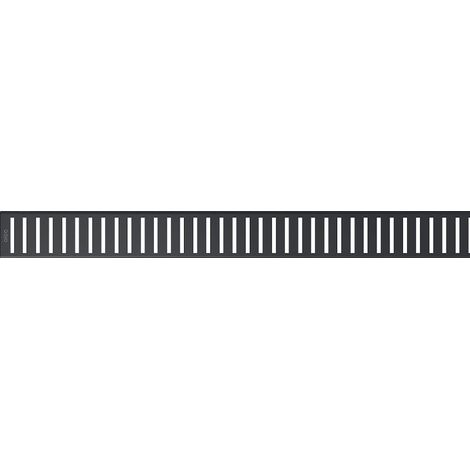 Grille de douche PURE BLACK 650 mm AlcaDrain