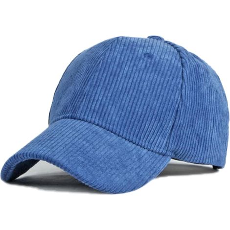 Cappellino da baseball unisex vintage in velluto a coste, tinta unita, regolabile, ideale per viaggi all'aperto.