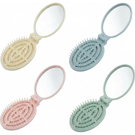 Miroir Pliante - 7,5 Cm - Para Maquillaje Y Revisión Personal - 4 Unidades (1/5)