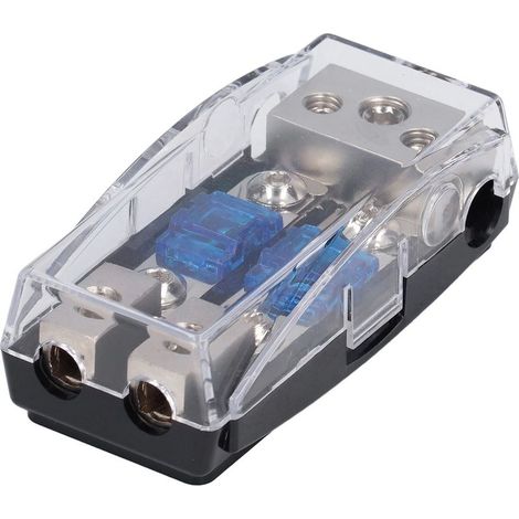 Porte-fusible audio voiture 2 voies avec couvercle anti-poussière pour bateaux et camions (1/5)