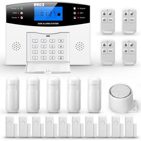 Système d'alarme de sécurité 99 + 8 zones numérotation automatique GSM SMS maison cambrioleur sécurité sans fil GSM système d'alarme détecteur capteur