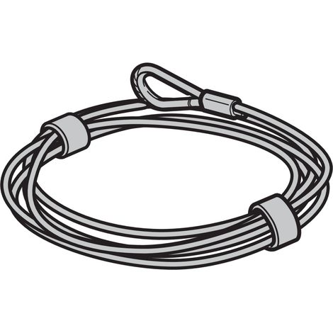 Hörmann Drahtseile (1 Paar) Ø 3,0 mm mit Kausche 3064384 L=3500mm