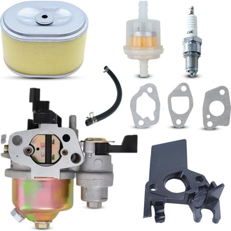GX160 Carburetor for Honda GX160 GX200 GX168 GX140 GX120 5.5 HP 6.5 HP Lawn Mower Engine Spare Parts with Oil Hose, Spark Plug, Fuel Filter, etc. (1/5)