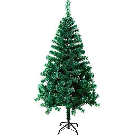 Weihnachtsbaum Künstlich 210cm (Ø ca. 120 cm) mit 750 Spitzen Schnellaufbau Klapp-Schirmsystem Tannenbaum Künstlich mit Metallständer Christbaum - 210CM Tannenbaum Grün PVC NAIZY (1/5)