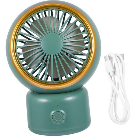 JSSEVN - Mini Ventilateur de Refroidissement Silencieux Rechargeable USB en Abs à Commande Intelligente pour Bureau et Déplacements (1/5)