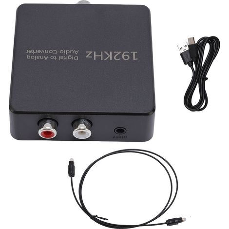 Convertisseur audio numérique vers analogique SPDIF Coaxial optique AV Interface gauche droite 3,5 mm stéréo TV haut-parleur amplificateur de puissance DVD barre de son (1/5)