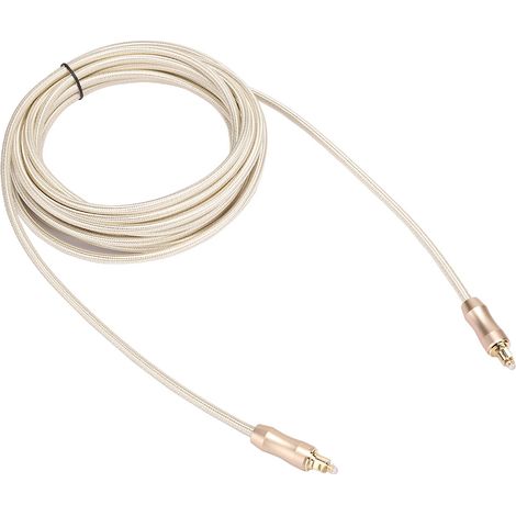 Câble audio à fibre optique SPDIF vers Toslink, port carré, pour amplificateur de puissance et décodeur audio, 5 m (1/5)