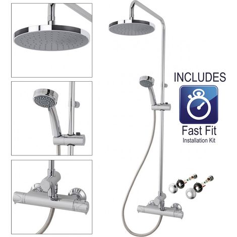 Triton Dene Diverter Thermostatic Mixer Shower - UNDETHBMDIV (1/7)