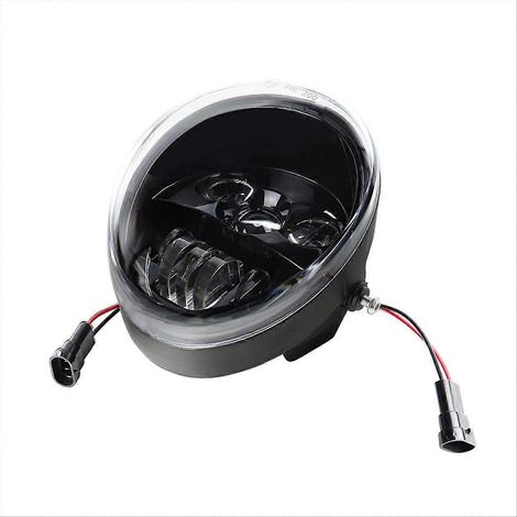 Modifizierter schwarzer Motorradscheinwerfer für VRSC, VRSCA, Screamin Eagle, CVO, V-Rod, Street Rod und JXLGV (1/5)