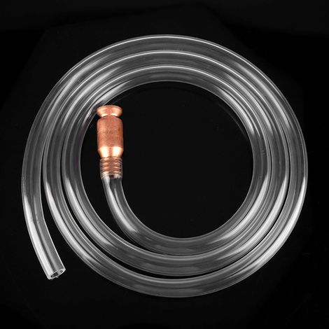 Tuyau de transfert manuel anti-statique PVC 1,8 m pour carburant, eau et liquides (1/5)