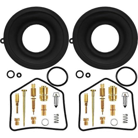 Kit de réparation de carburateur (2 pièces) pour Honda CB360 CB360G 1974 CB360T 1975-1977 CJ360T CL360  kit de réfection de carburateur avec membrane (1/5)
