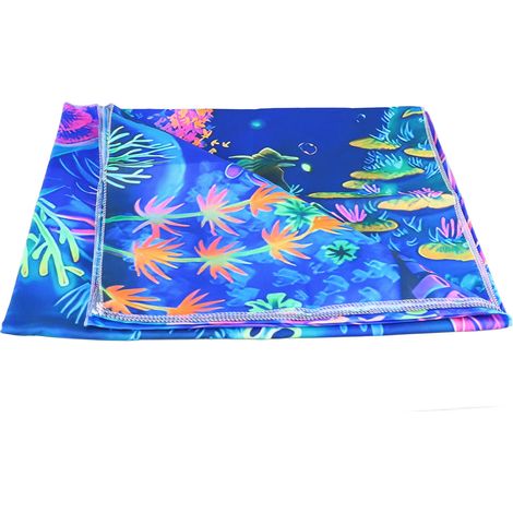 Tapisserie murale fluorescente en tissu brossé, motif arbre, tapisserie réfléchissante noire anti-UV pour chambre ou soirées GTYG (295) 230 x 180 cm (L x H), accessoires inclus (1/5)