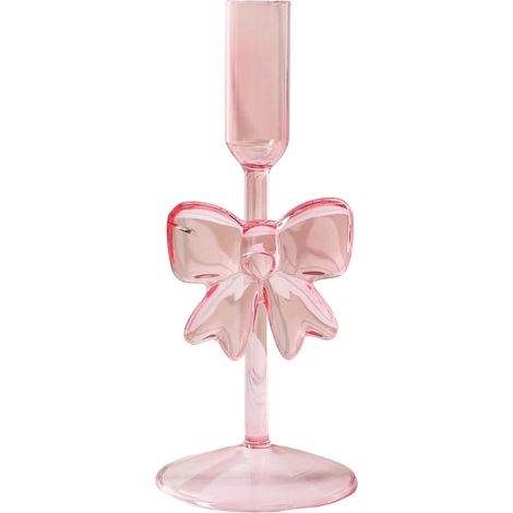 Support Pour Bougie Conique - Verre Transparent - 8 Pouces Et 10 Pouces - Pour Décoration De Table De Noël Ou Saint-Valentin - Lot De 2 (1/5)