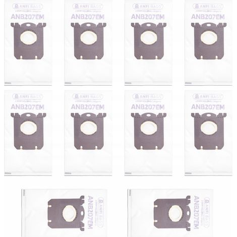 10 sacs pour aspirateur Electrolux Philips E201SM E201B E201S FC8021 S-BAG (1/2)
