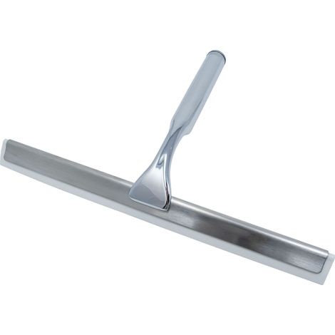 Schulte Glaswischer Duschwischer mit Wandhalterung zum Kleben, 27 cm / 270 mm, verchromt, D1015
