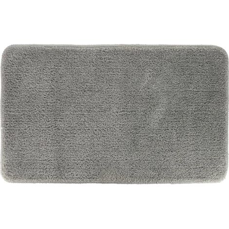 Tapis microfibre doux dessous latex 45x75 cm - gris clair - Tendance (1/2)