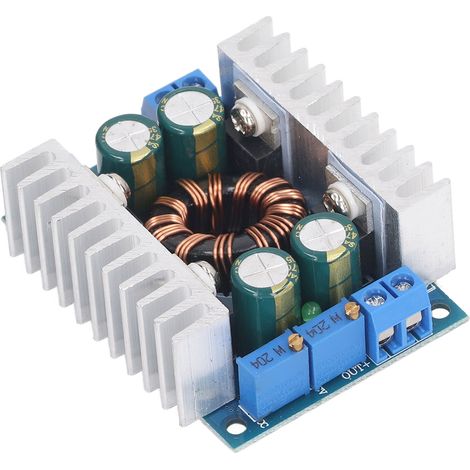 Module de charge stabilisé 8A pour véhicule, alimenté par énergie solaire/éolienne, avec régulateur de tension automatique, tension et courant constants réglables (DC 5-30 V). (1/5)