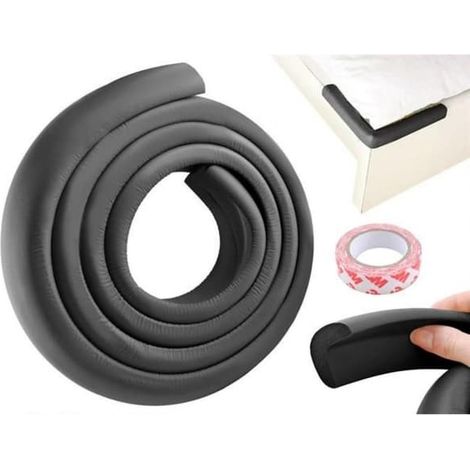 Protections d'angle/de bord de table 4 m - Protection des bords - Découpables - Lot de 2 (Noir) (1/4)
