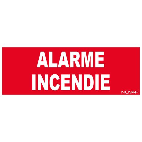 Panneau Alarme incendie - Rigide 330x120mm - 4030470