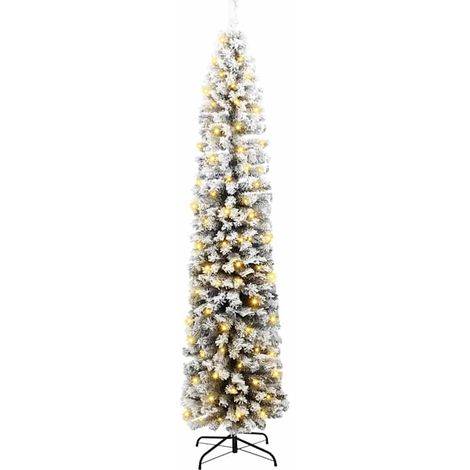 Sapin de Noël Arbre de Noël artificiel Vert 210 cm PVC et acier et plastique (1/5)