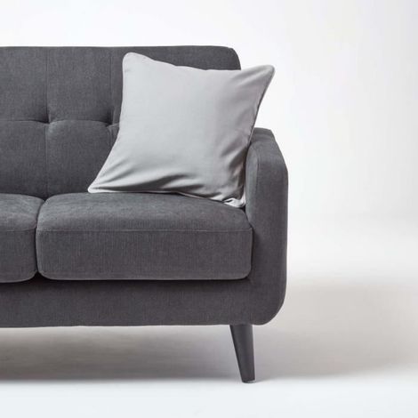 Housse de coussin Uni Gris, 45 x 45 cm (1/4)