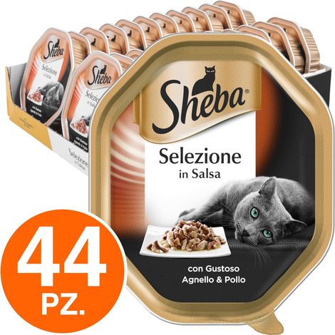 Sheba Cat Selezione in Salsa con Pollame - Vaschetta 85 Gr - (1/4)