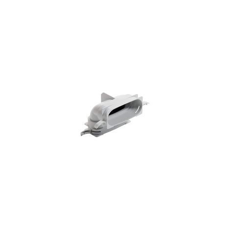 Vaillant Coude plat 90 Grd. vertical 52 x 132 mm avec joints, 0020180837