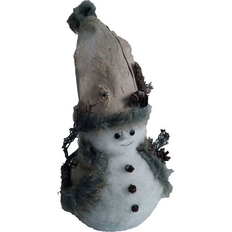 Décoration de Noël en bois petit bonhomme Terre sauvage (1/2)