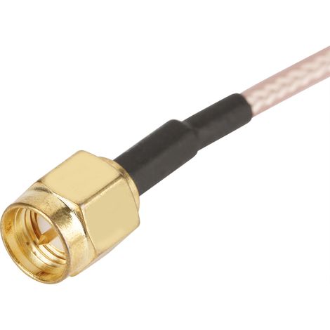 2 RG316 Koaxialkabel, 15 cm lang, 50 Ω, SMA-Stecker-SMA-Stecker. (1/5)