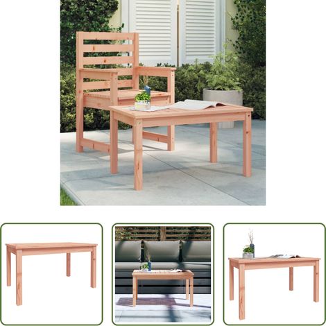 Holz Tisch - Gartentisch 82,5x50,5x45 cm Massivholz Douglasie (1/5)