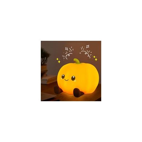 Kürbis-Nachtlicht, wiederaufladbares Baby-Nachtlicht, 3 Helligkeitsstufen per Knopfdruck einstellbar, 20-Minuten-Timer, Zimmerdekoration, Geschenkidee für Halloween, Weihnachten und Geburtstage. – Cre