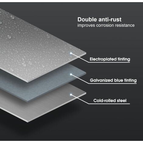 Coulisses de tiroir pleine longueur 300 mm – 2 paires (4 pièces) – Acier laminé à froid – Capacité de charge 35 kg – Mécanisme de fermeture amortie – 30,5 cm (1/4)