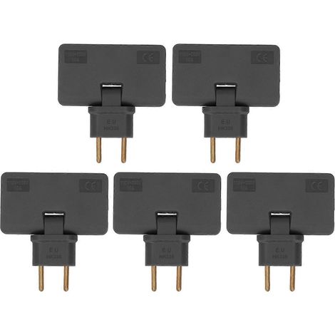 5-teiliges Steckdosen-Konverter-Set, kabellos, 180-Grad-Verlängerung, 1 auf 3 Adapter, 110 V